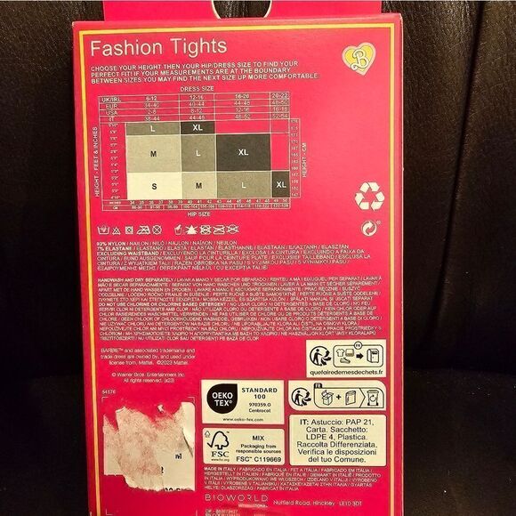 BARBIE THE MOVIE Fashion Tights - Size Medium - Picture 4 of 5